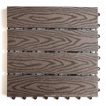 Embossed Fire-Retardant Waterproof Wood Plastic Composite WPC Decking Tiles